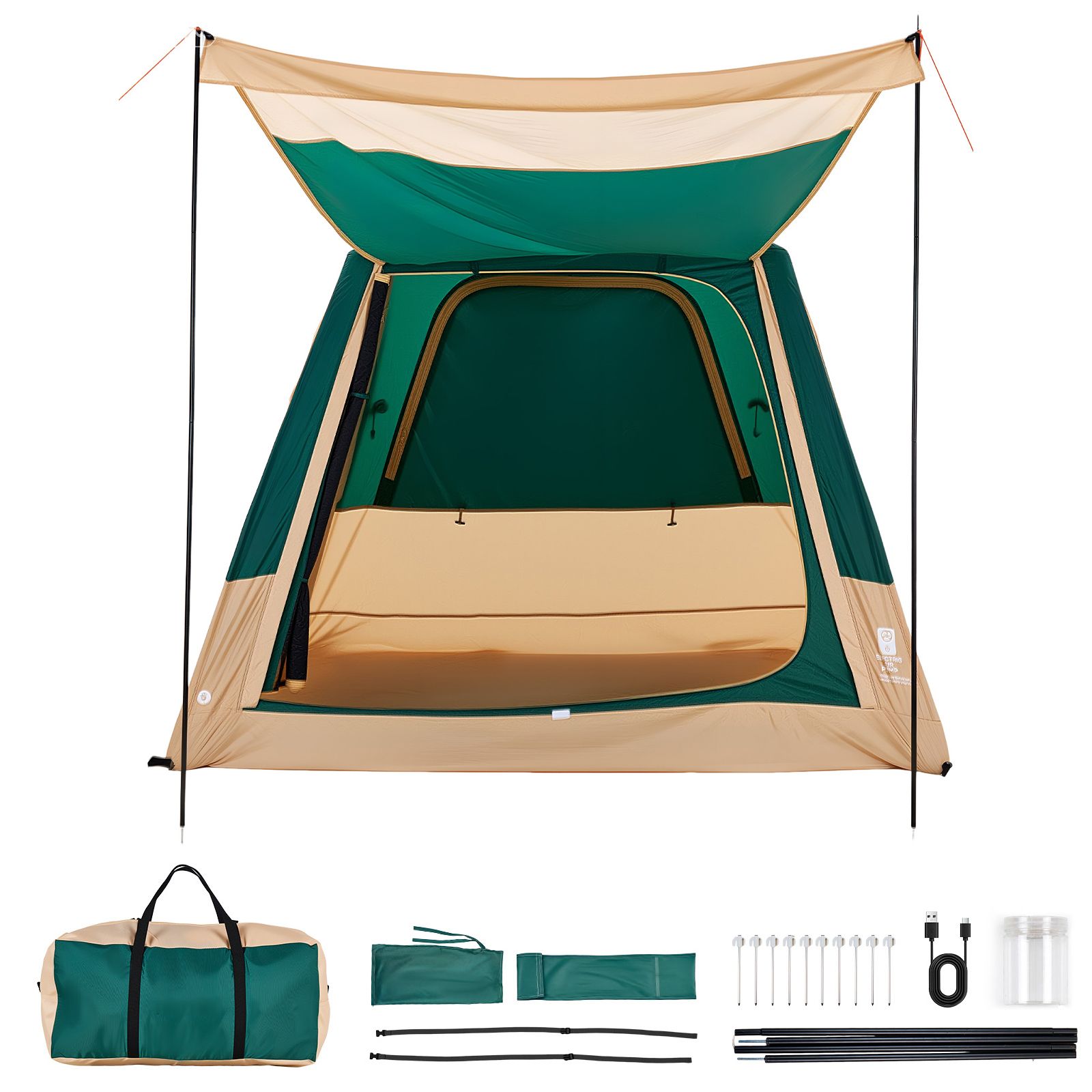 Outdoor Camping On Youtube - Camping Tent, 4 Person Inflatable Cabin