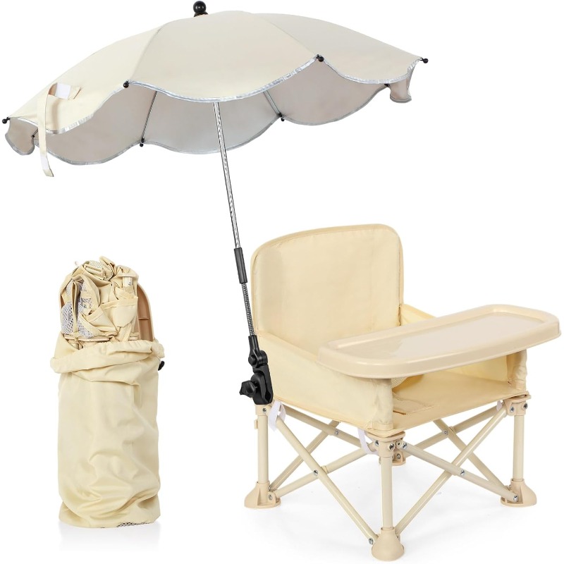 Outdoor Camping Folding Table - Baby Outdoor Beach Chair with Umbrella