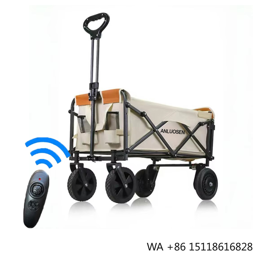 Outdoor Camping Folding Table - Electric Camping Wagon Cart Foldable 2000mAh