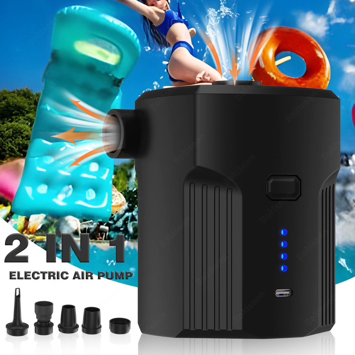 Inflatable Mattress - Portable Electric Air Pump for Inflatables