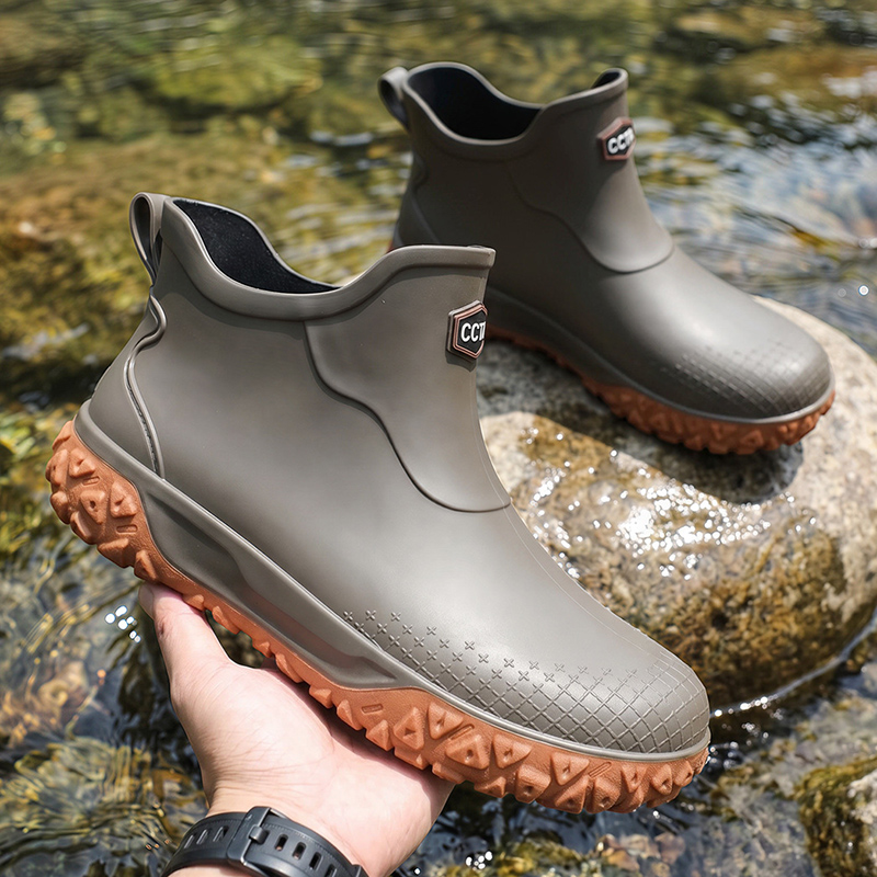 Outdoor Camping On Youtube - Short Tube Waterproof Anti-slip Man Rain