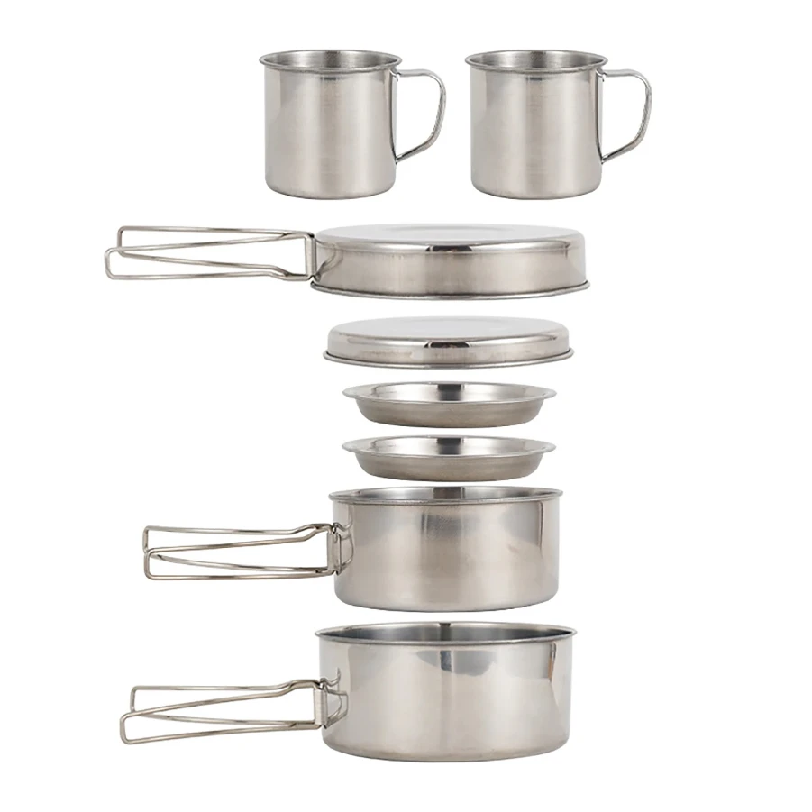 8pcs/Set Camping Cookware Mess - Outdoor Camping Kitchen Set review and price