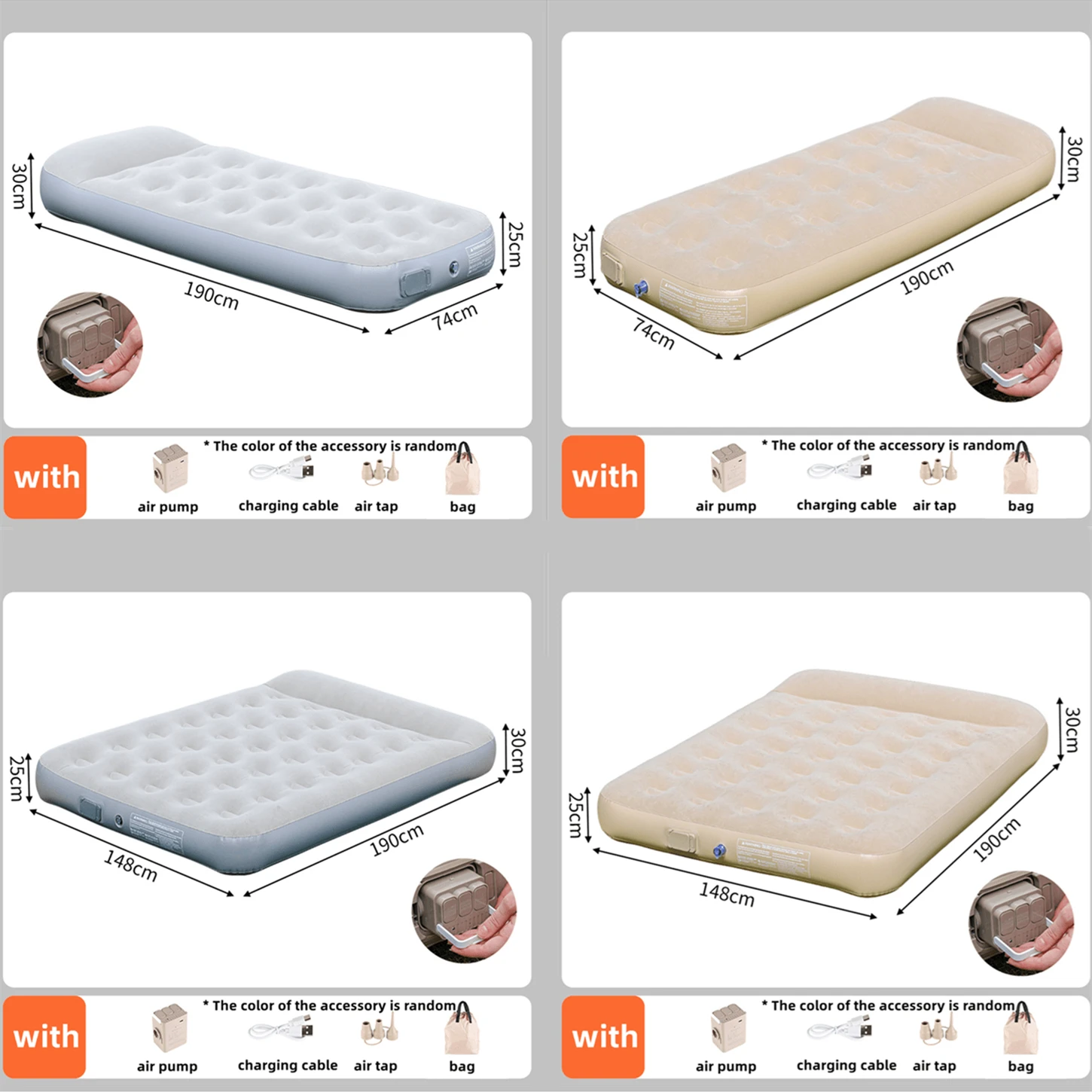 New Air Mattress Built-in Pump - Camping Outdoor Or Indoor review and price