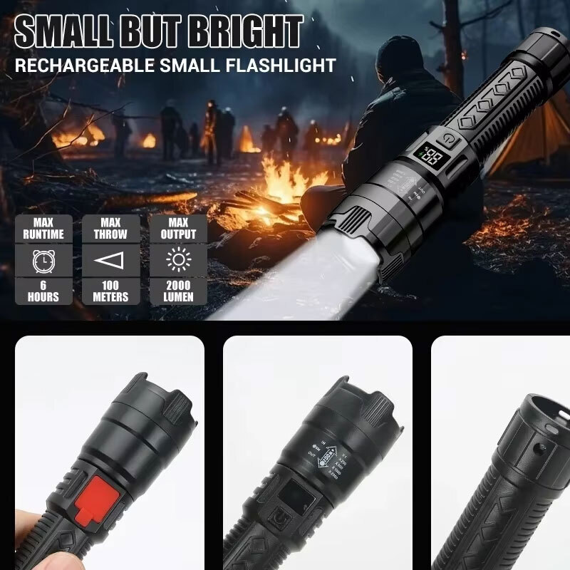 High Strong Power Led Flashlig - Outdoor Camping Glamping review and price