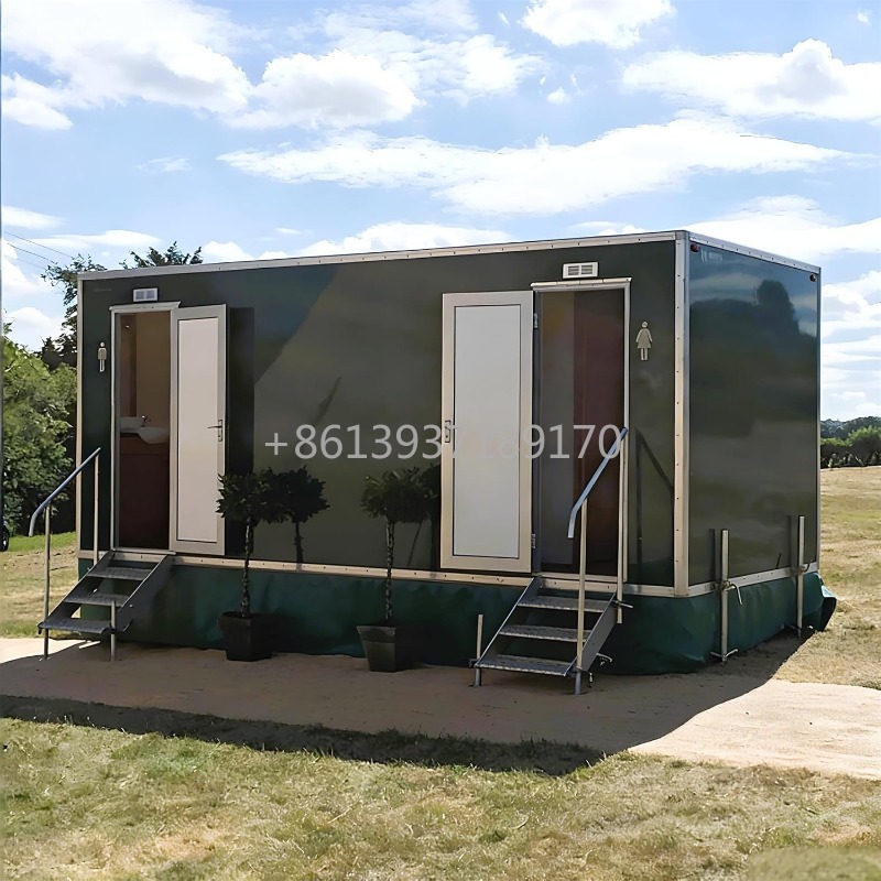 Mobile Toilet Trailer with Bas - Portable Camping Shower review and price