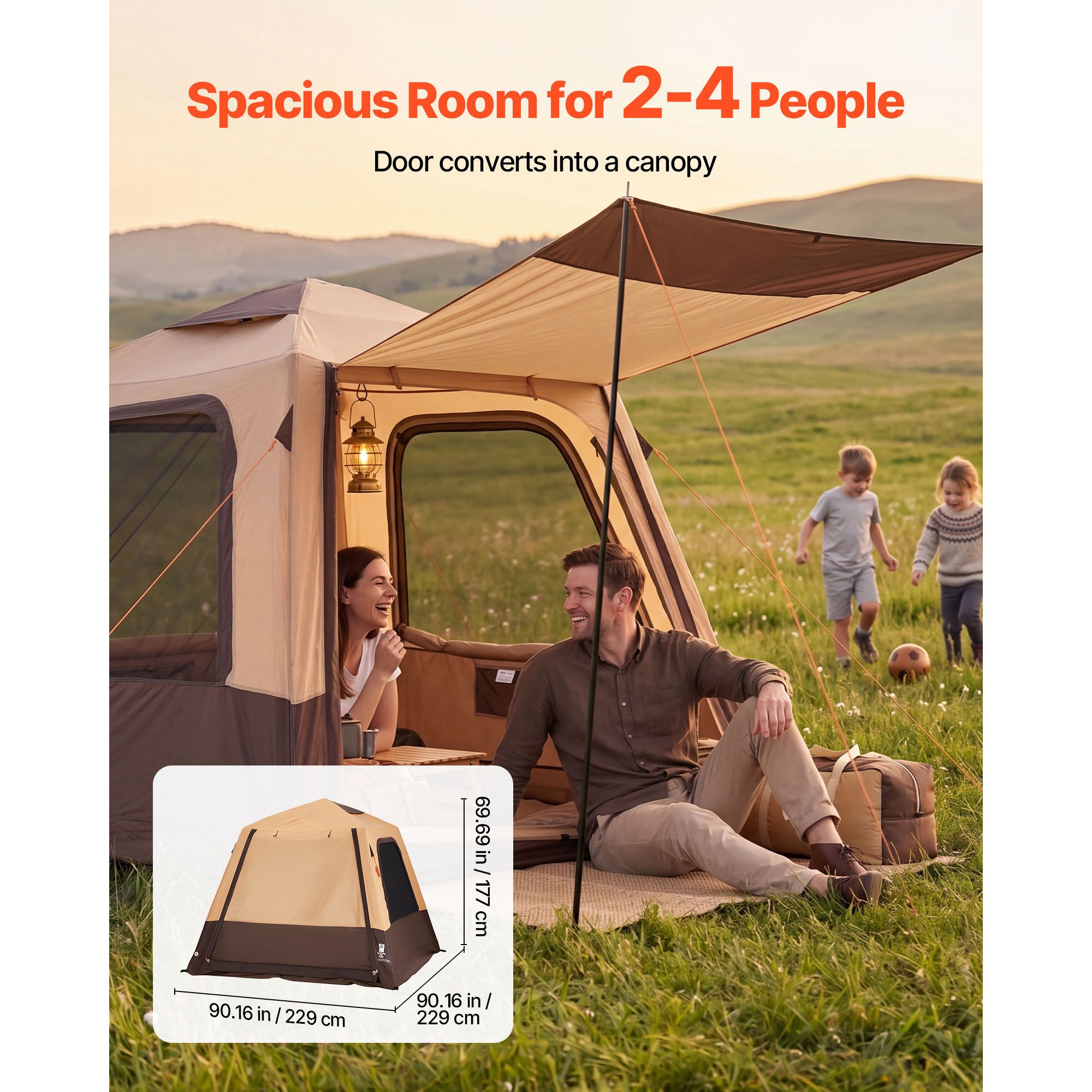 Camping Tent, 4 Person Inflata - Outdoor Camping On Youtube review and price