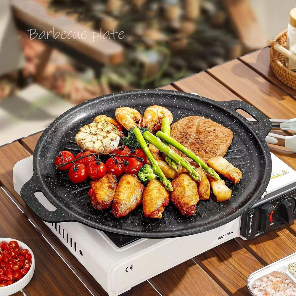 34CM Outdoor BBQ Grill Pan Non - Kitchen Outdoor Camping review and price