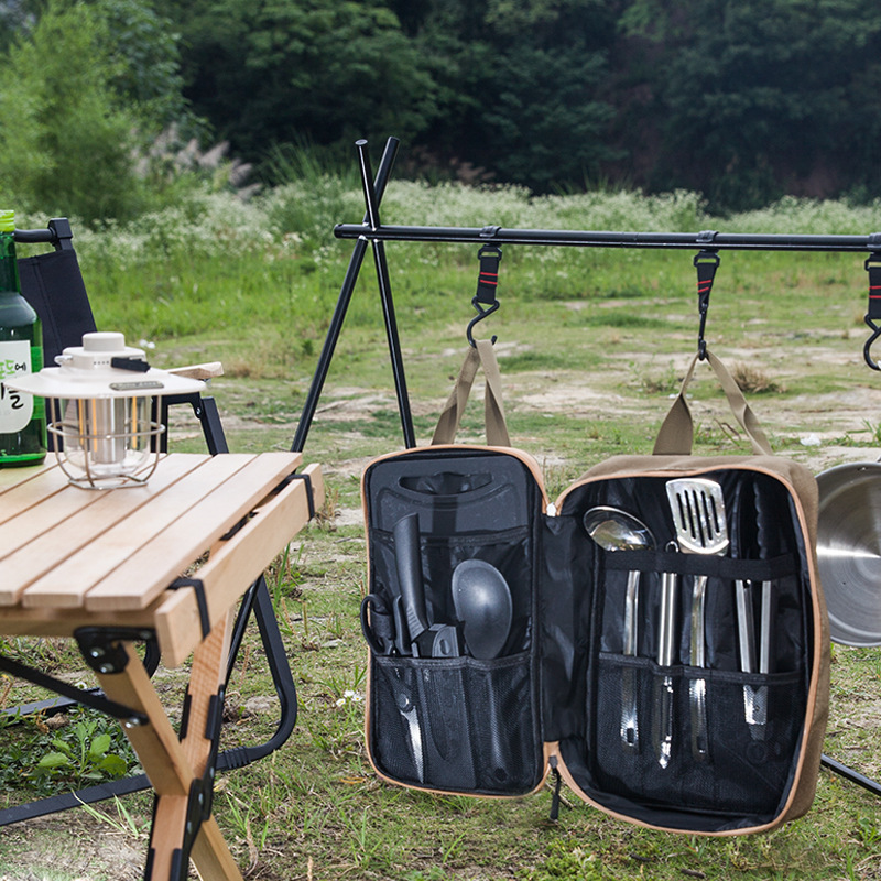 8pcs Camping Kitchen Cookware  - Outdoor Camping Kitchen Set review and price