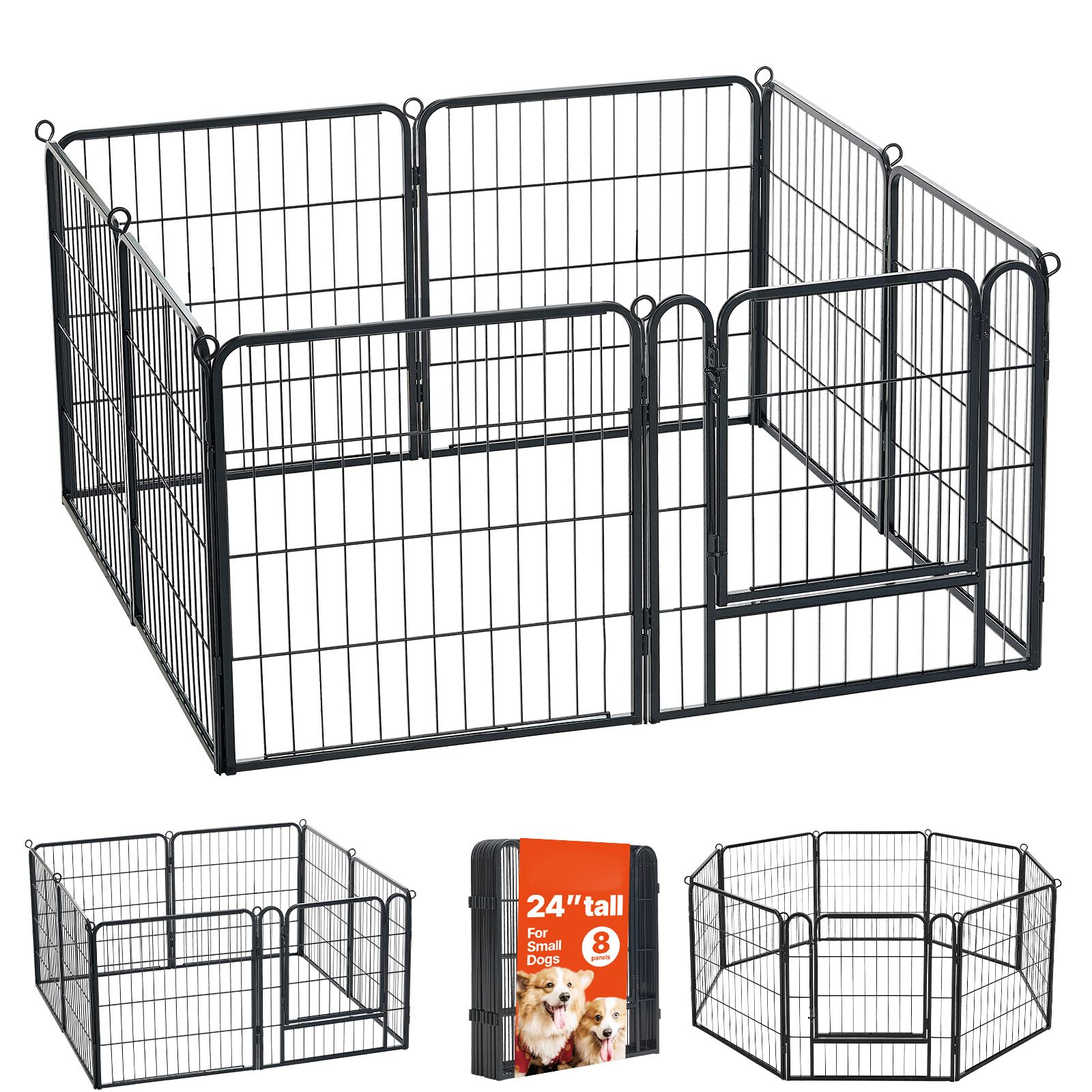Dog Playpen 24 Inch 8 Panels F - Camping Outdoor Or Indoor review and price