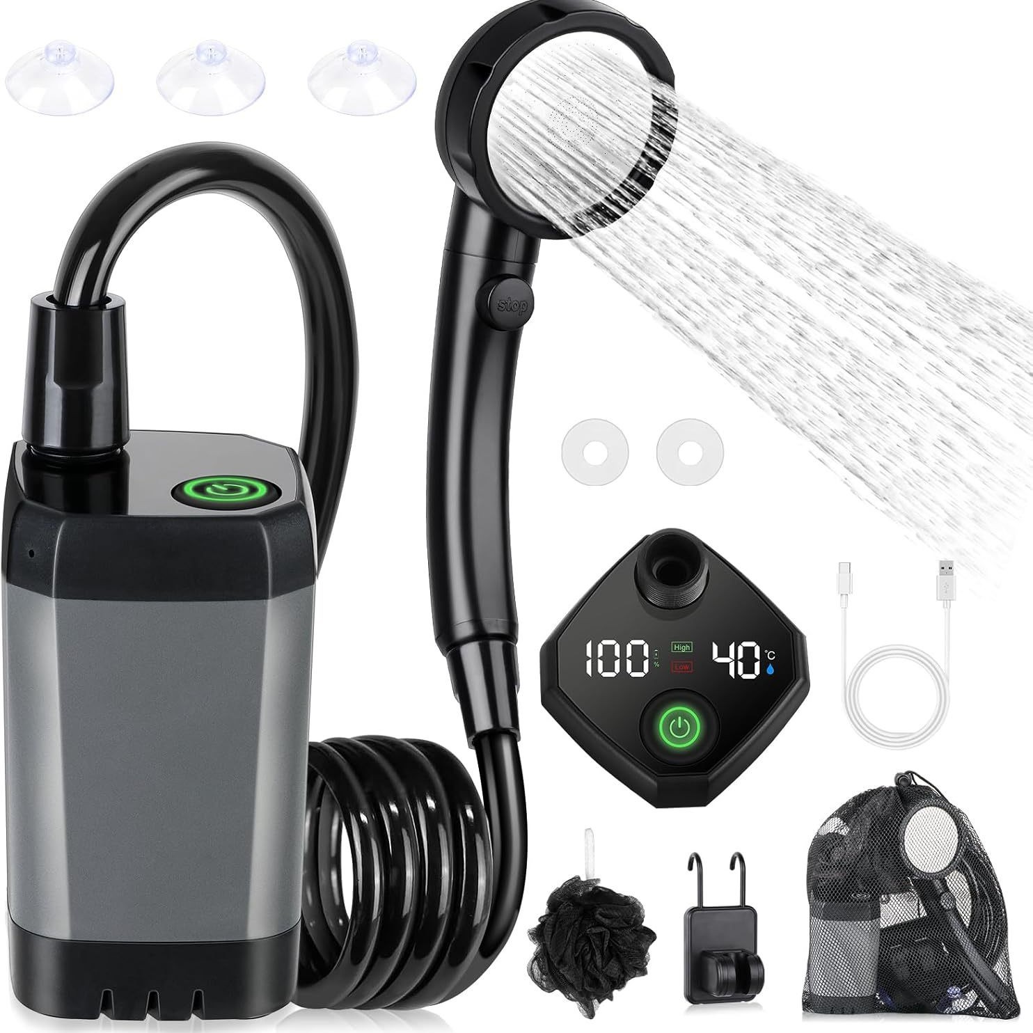 Portable Self-Priming Electric - Portable Camping Shower review and price