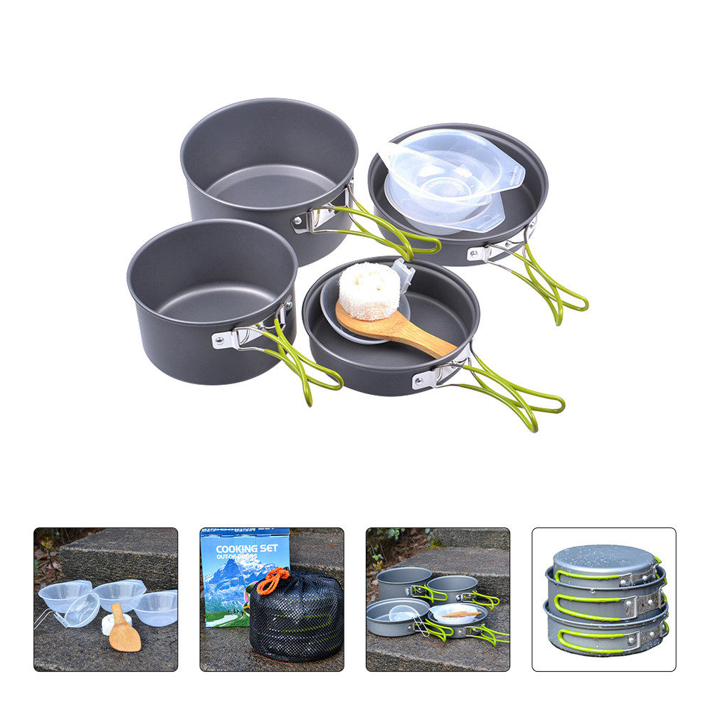 1Set Portable Camping Cookware - Outdoor Camping Kitchen Set review and price