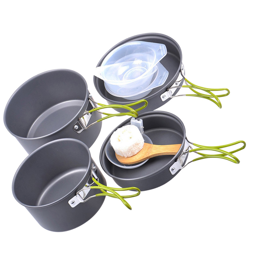 1Set Portable Camping Cookware - Outdoor Camping Kitchen Set review and price