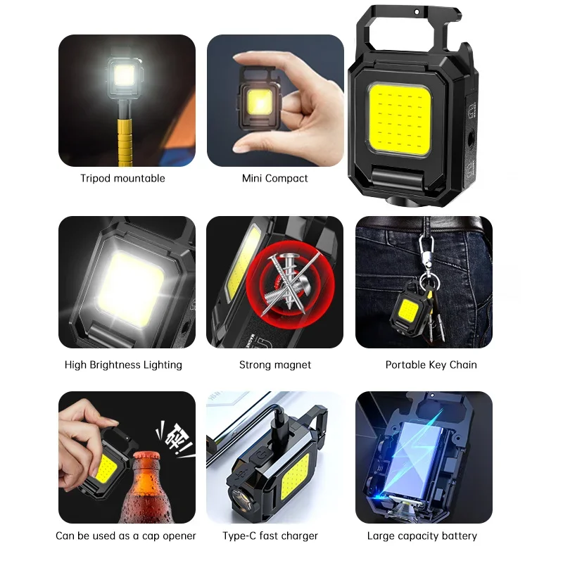 Mini Flashlight Keychain Light - Outdoor Camping Lampe review and price