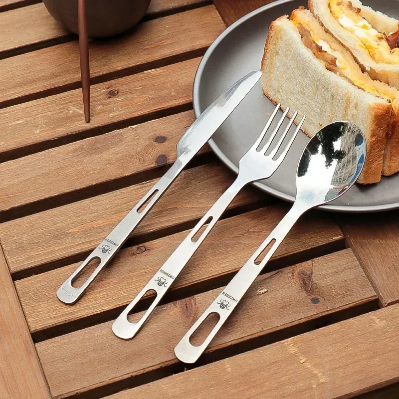HWZBBEN Titanium Fork Spoon Kn - Outdoor Camping Kitchen Set review and price