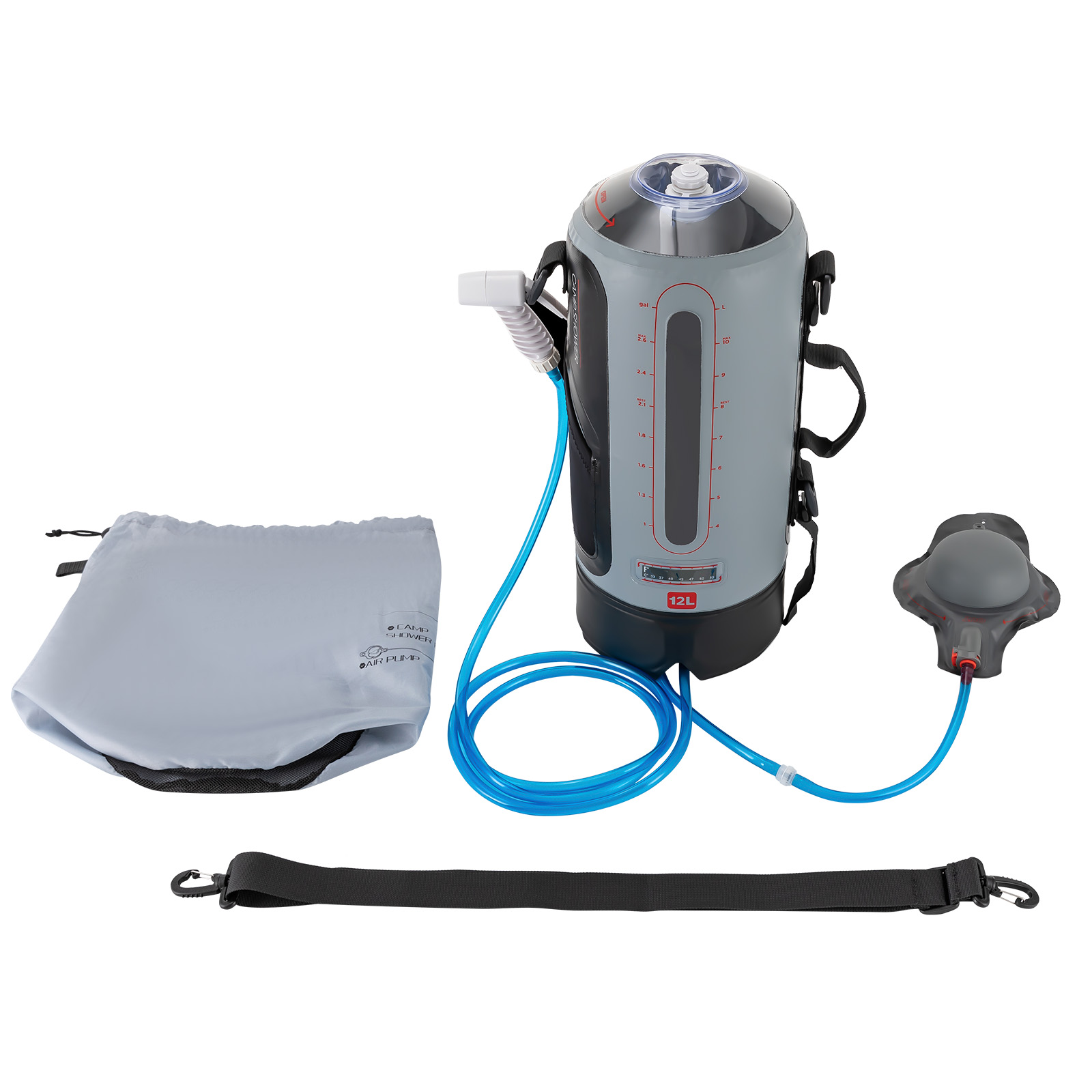 12L Camping Shower Solar Showe - Portable Camping Shower review and price