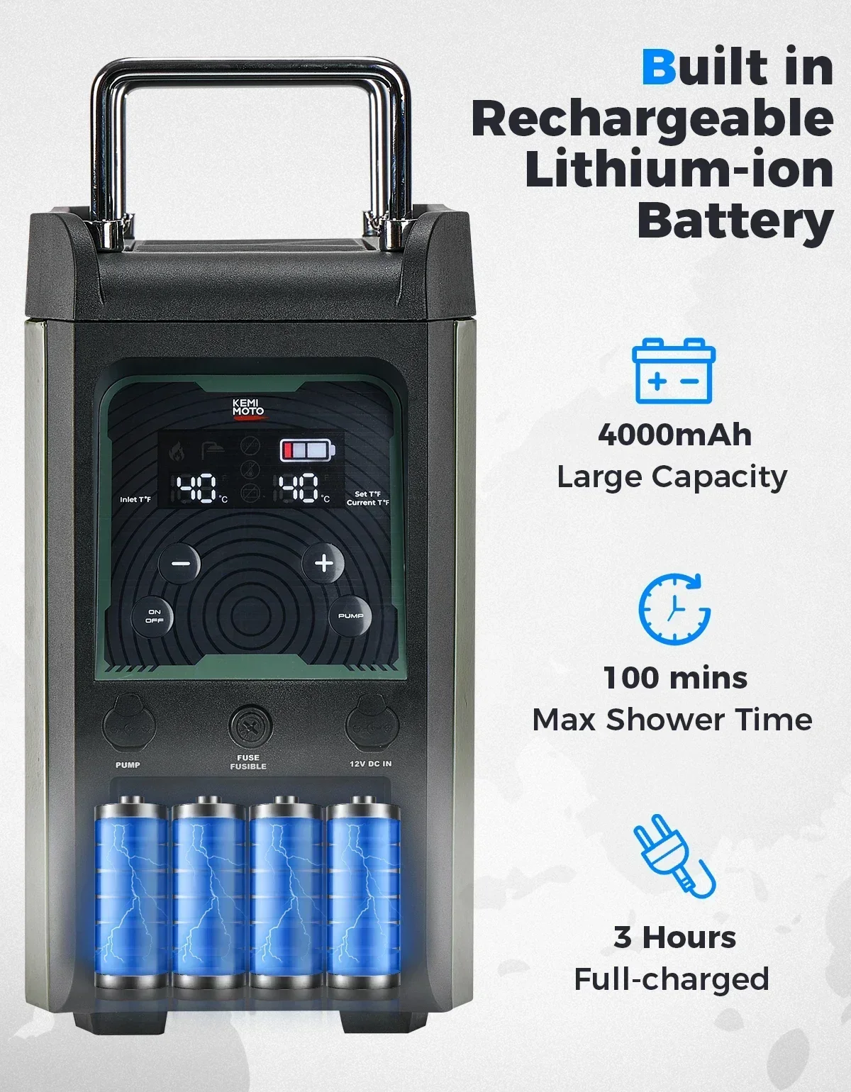 KEMIMOTO Water Heater Portable - Portable Camping Shower review and price