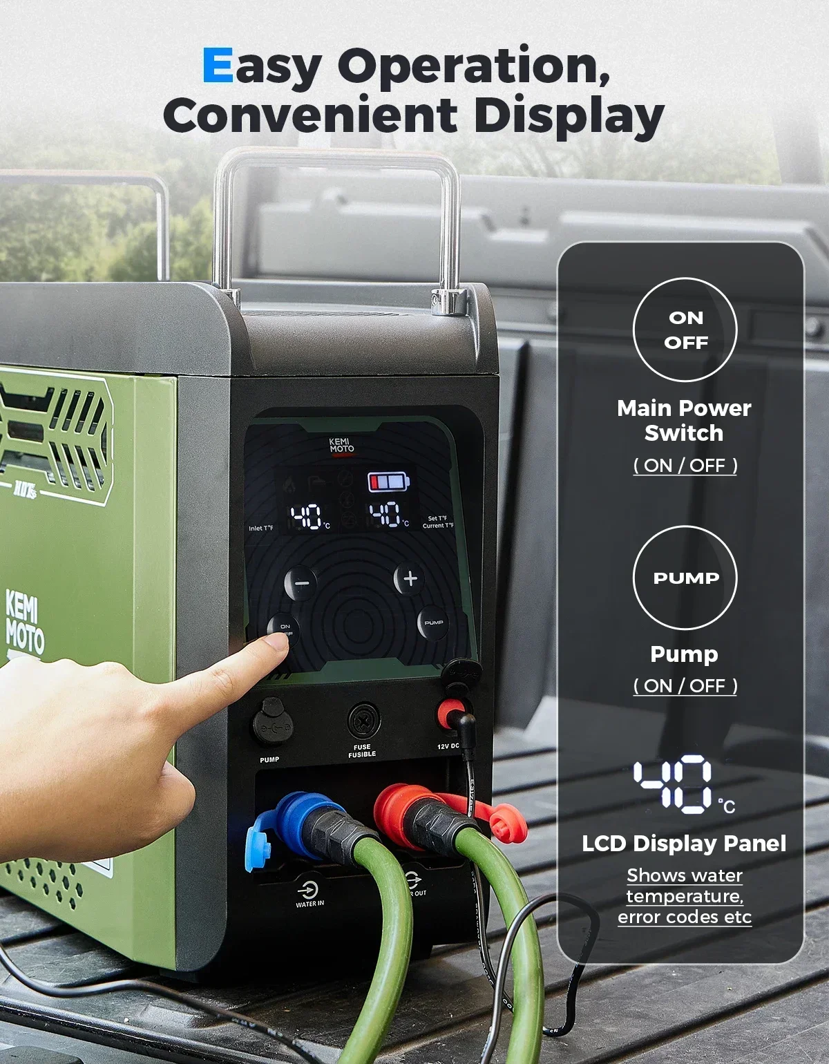 KEMIMOTO Water Heater Portable - Portable Camping Shower review and price