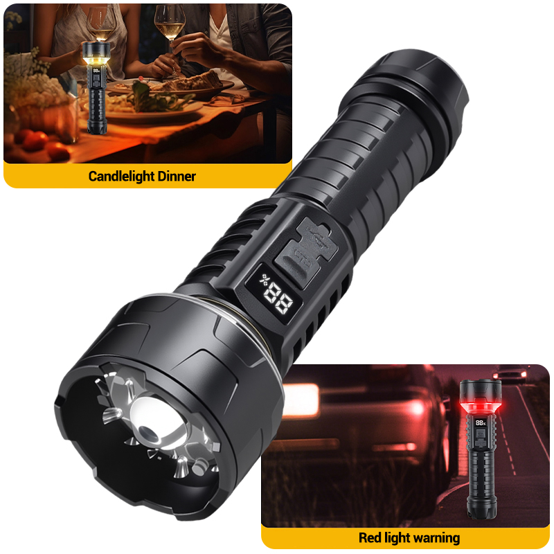 COB LED Flashlight Rechargeabl - Outdoor Camping Lampe review and price