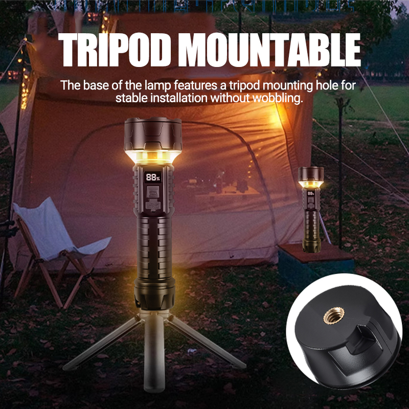 COB LED Flashlight Rechargeabl - Outdoor Camping Lampe review and price