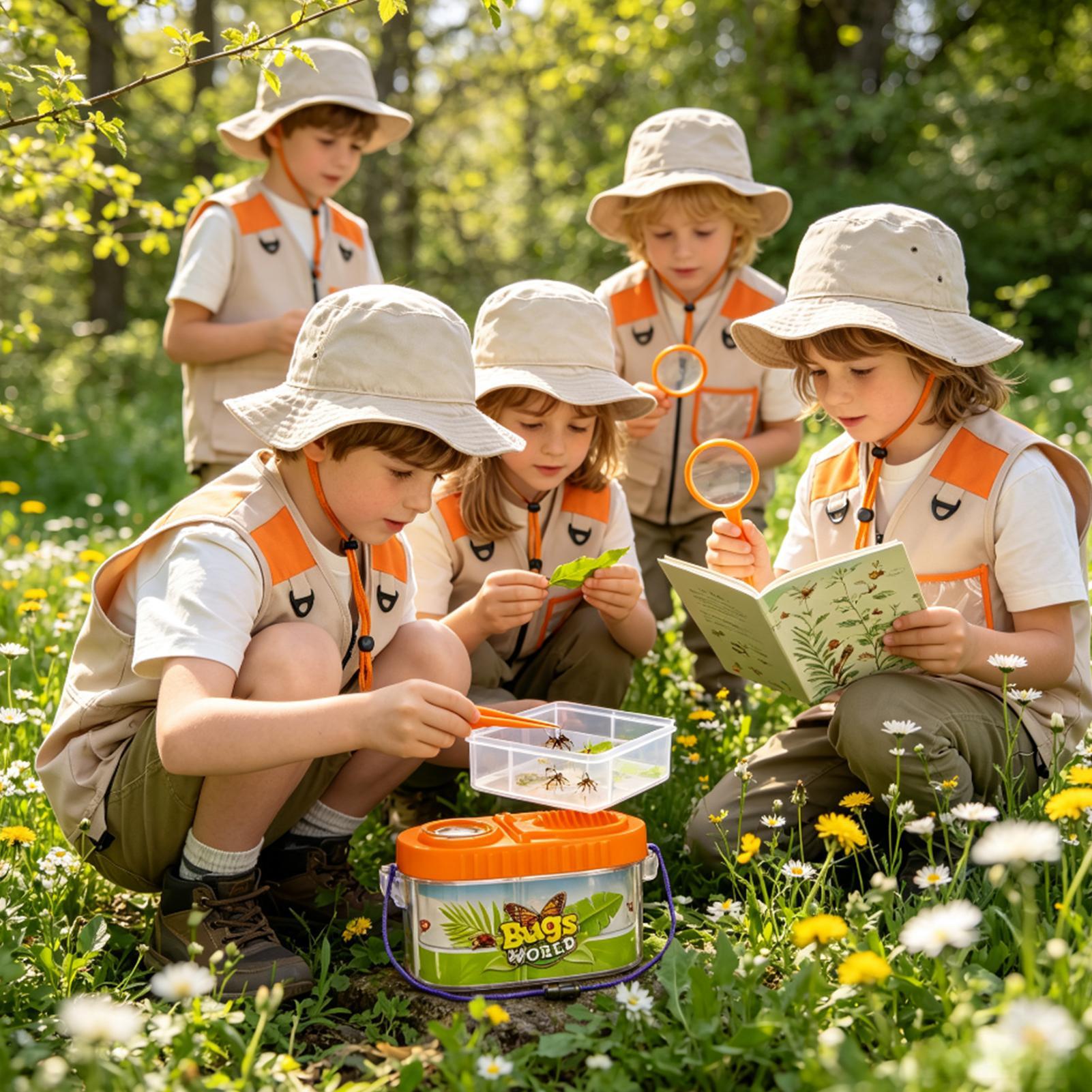 Kids Adventure Kit With Magnif - Outdoor Camping Kids Activities review and price