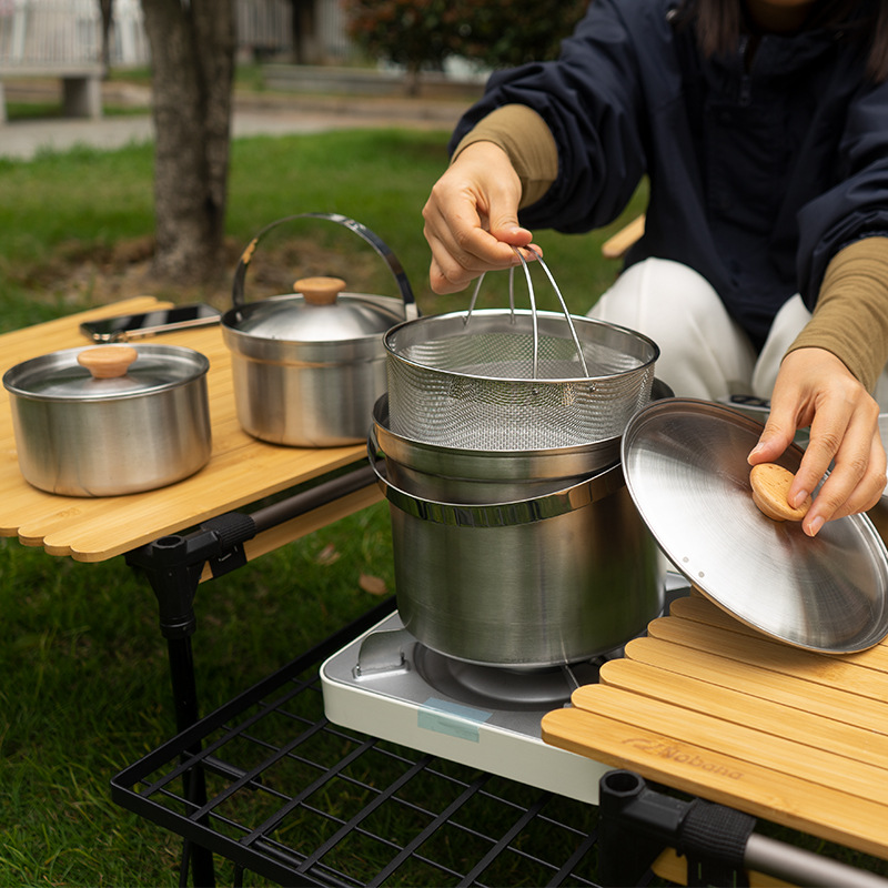 NOBANA Newest Outdoor Stainles - Outdoor Camping Kitchen Set review and price