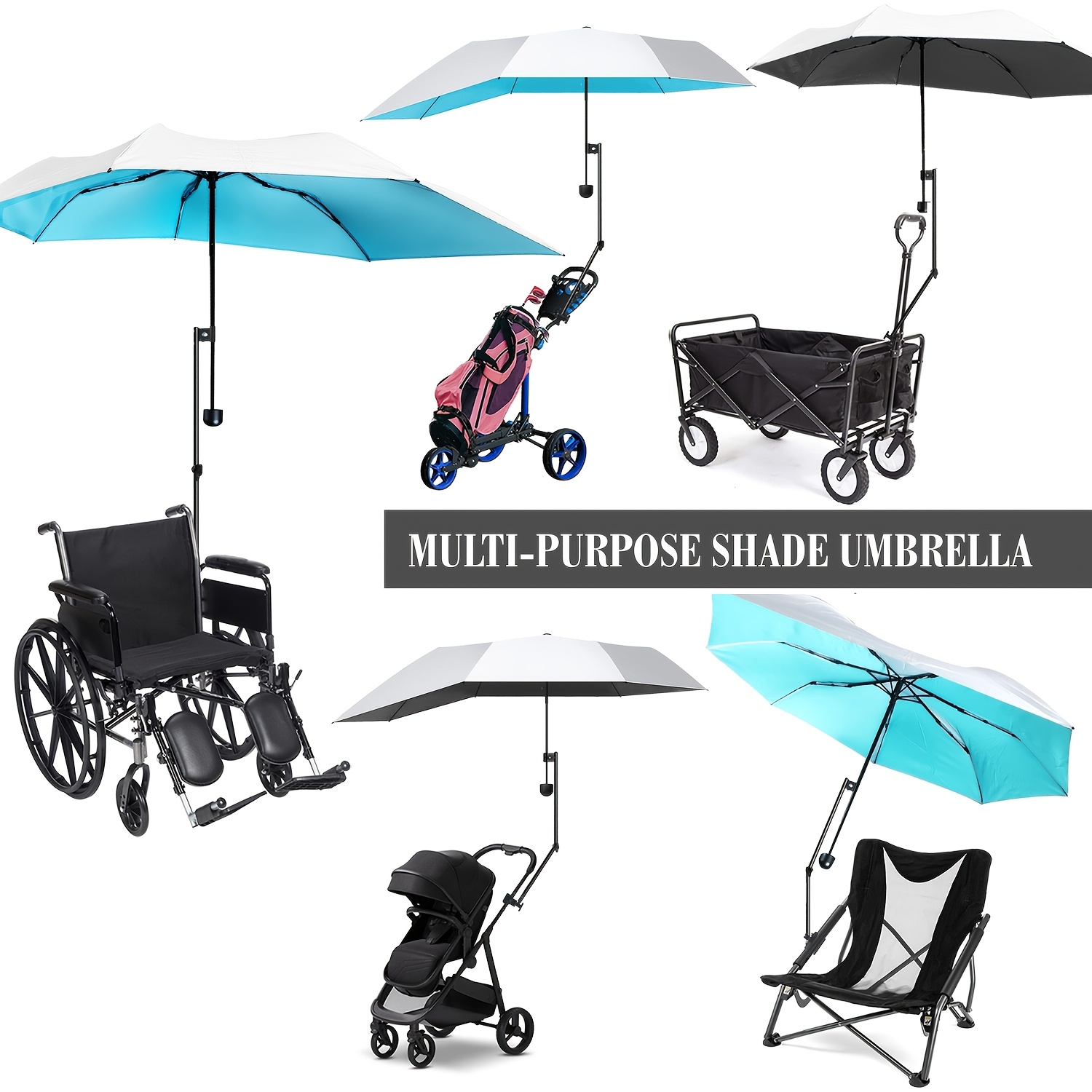 UPF 50+ Clamp-On Chair Umbrell - Outdoor Camping On Youtube review and price