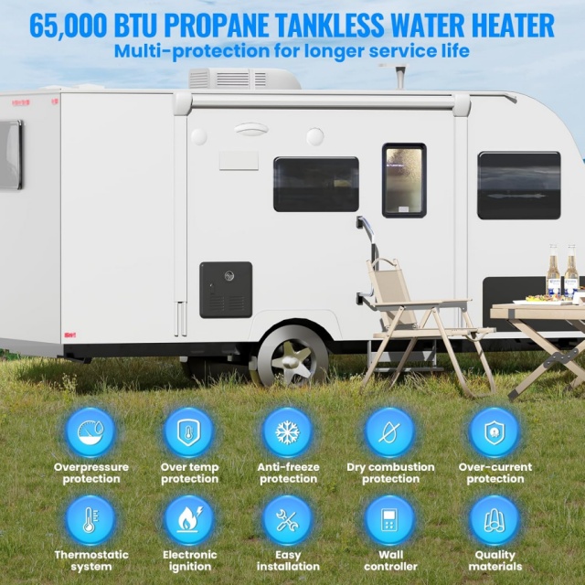 Portable RV Instant Gas Water  - Portable Camping Shower review and price