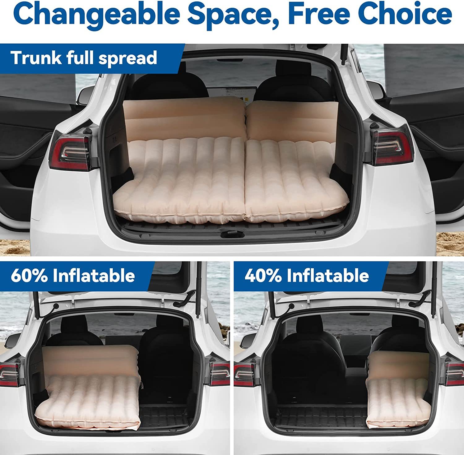 Car Inflatable Bed For Tesla M - Inflatable Mattress review and price