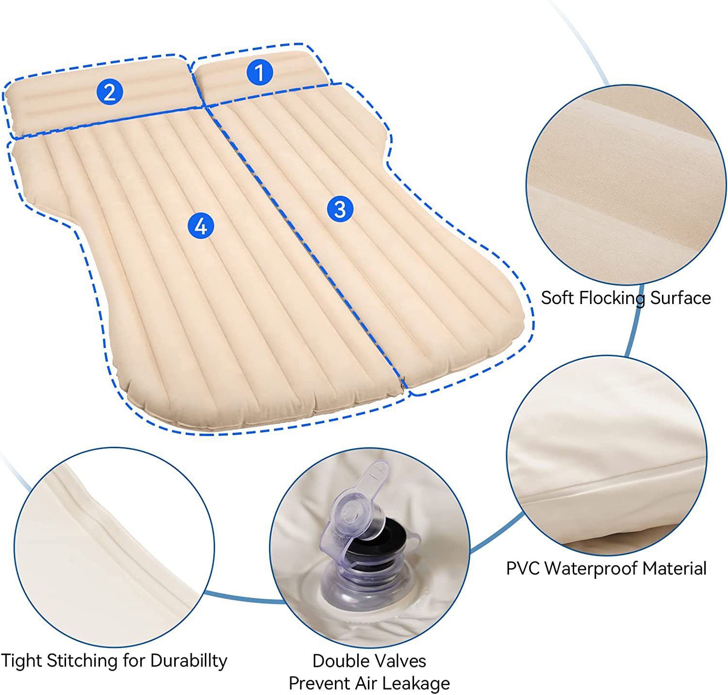 Car Inflatable Bed For Tesla M - Inflatable Mattress review and price