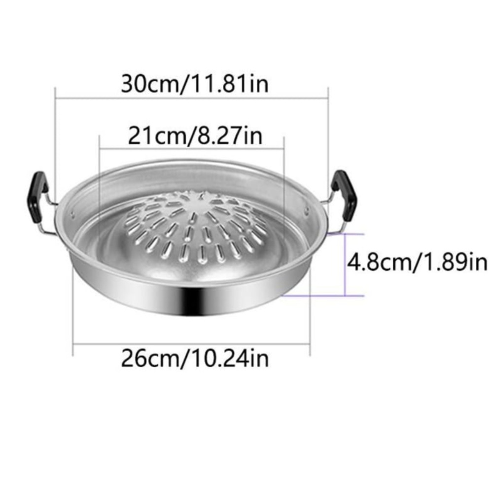 2 in 1 Hot Pot Grill Pan Non S - Kitchen Outdoor Camping review and price