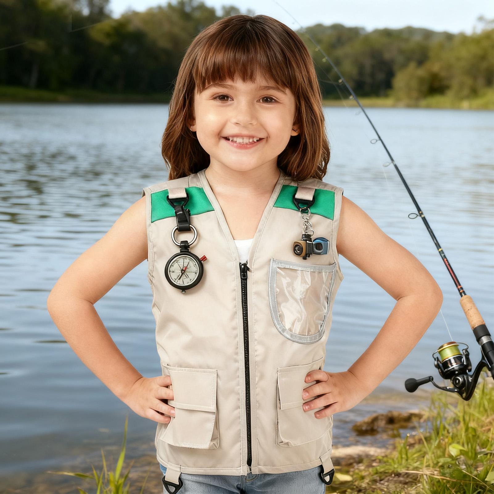 Kids Cargo Vest Sleeveless Cos - Outdoor Camping Kids Activities review and price