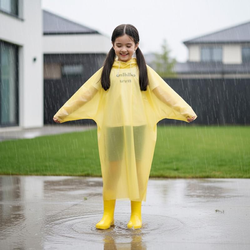 Disposable Long Kids Raincoat  - Outdoor Camping Kids Activities review and price