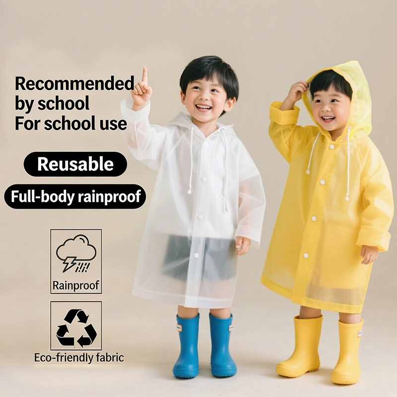 Disposable Long Kids Raincoat  - Outdoor Camping Kids Activities review and price