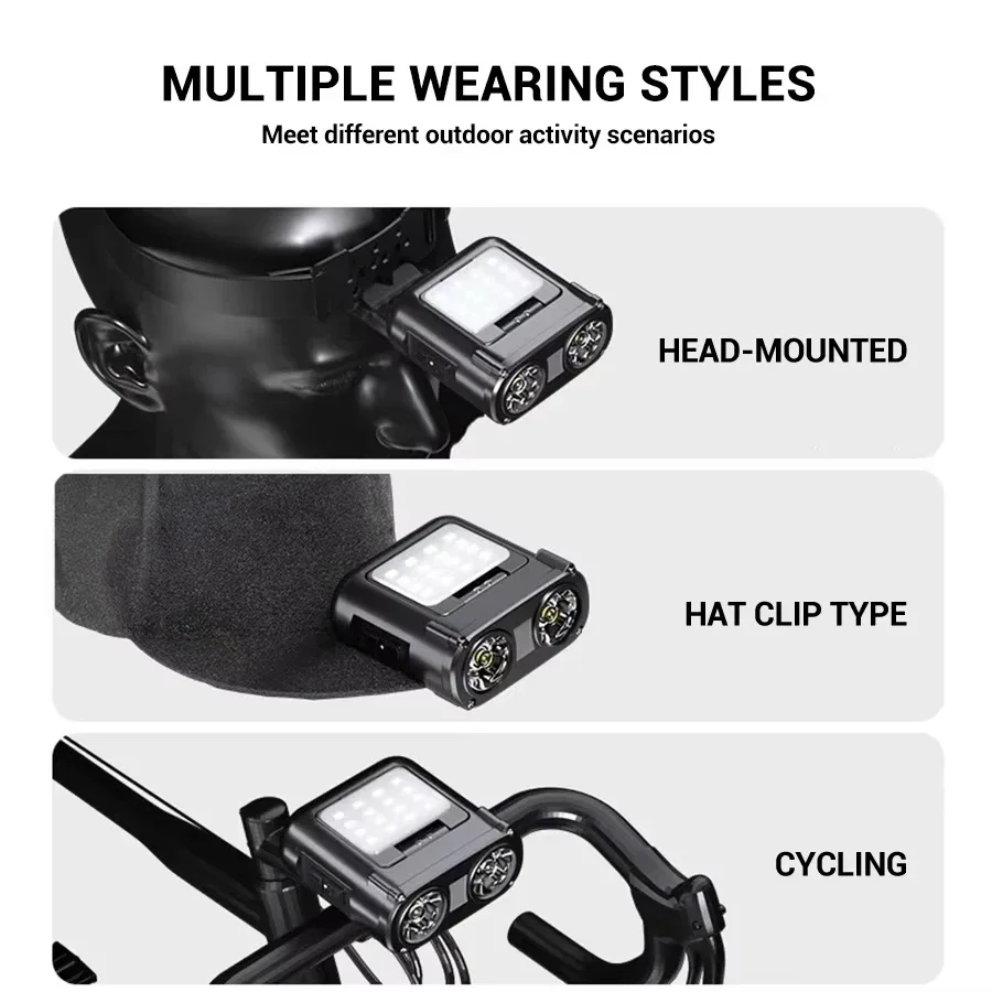Sensor COB LED Headlamp Cap Cl - Outdoor Camping Glamping review and price