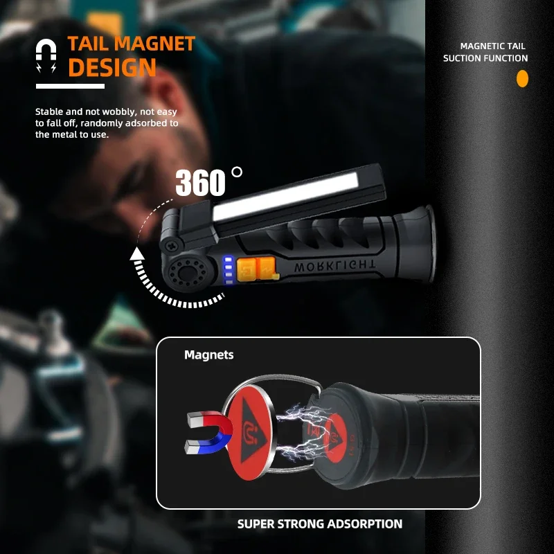 Portable COB LED Flashlight Re - Outdoor Camping Lampe review and price