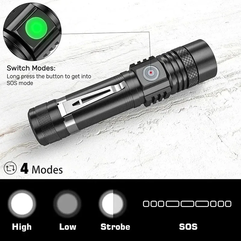 T6 LED Rechargeable Flashlight - Outdoor Camping Glamping review and price