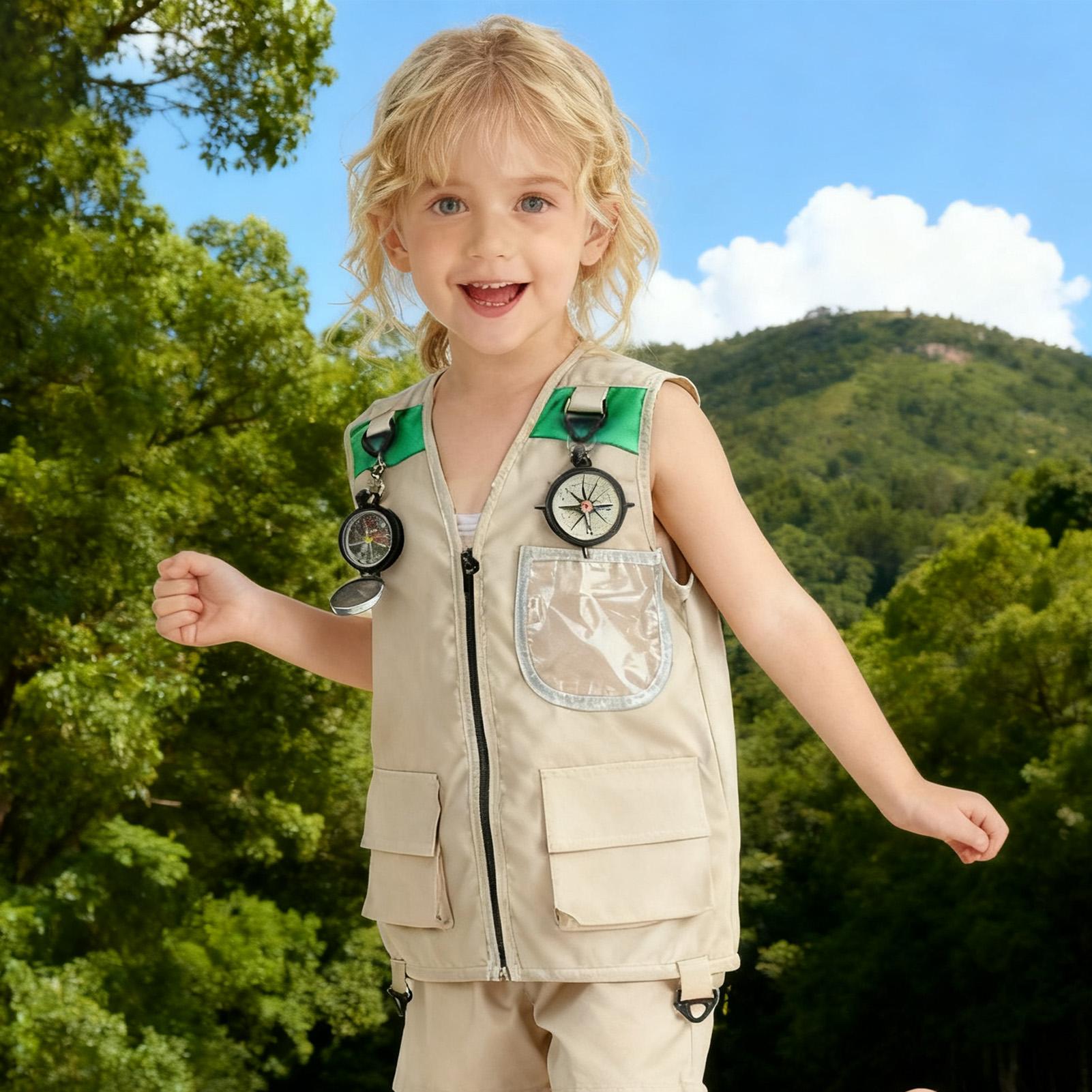 Kids Fishing Vest Sleeveless C - Outdoor Camping Kids Activities review and price